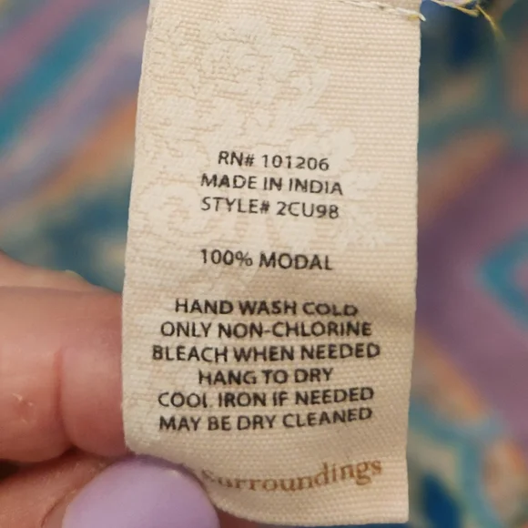 Soft Surroundings Aqua Pink Graphic Tunic - Picture 4 of 7